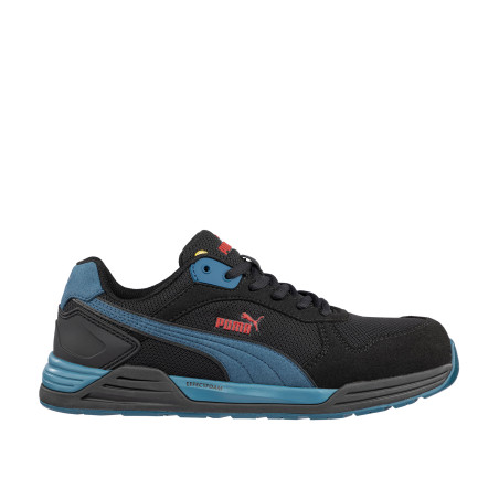 FRONTSIDE BLK/BLUE LOW PUMA SAFETY CHAUSSURES DE SÉCURITÉ