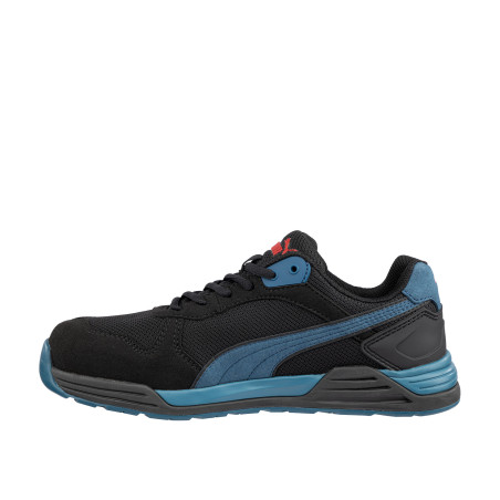 FRONTSIDE BLK/BLUE LOW PUMA SAFETY CHAUSSURES DE SÉCURITÉ
