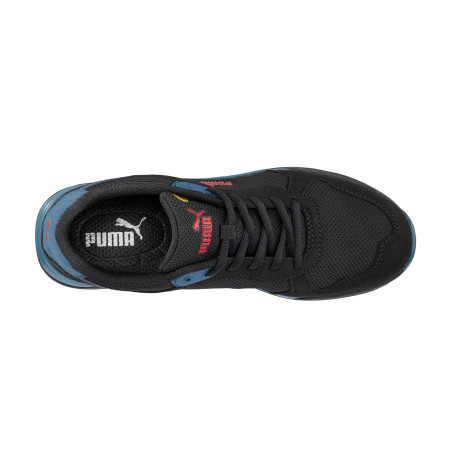 FRONTSIDE BLK/BLUE LOW PUMA SAFETY CHAUSSURES DE SÉCURITÉ