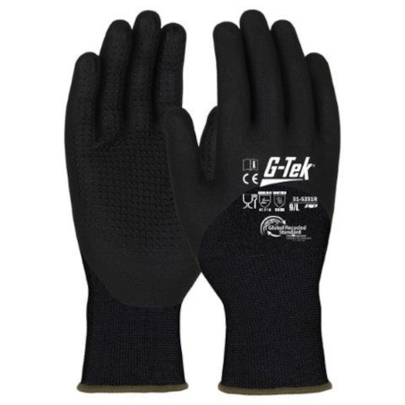 GANTS NOIRS À USAGE GÉNÉRAL - ENDUITS G-Tek® 3RX™