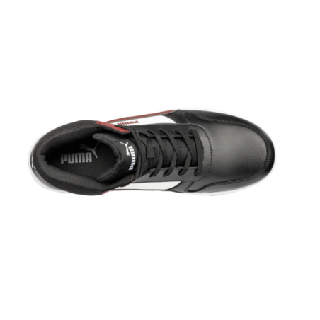 Chaussure de sécurité FRONTCOURT MID BLK/WHT/RED PUMA SAFETY
