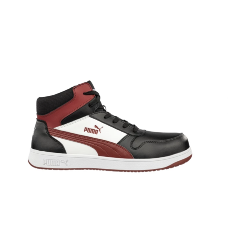 Chaussure de sécurité FRONTCOURT MID BLK/WHT/RED PUMA SAFETY