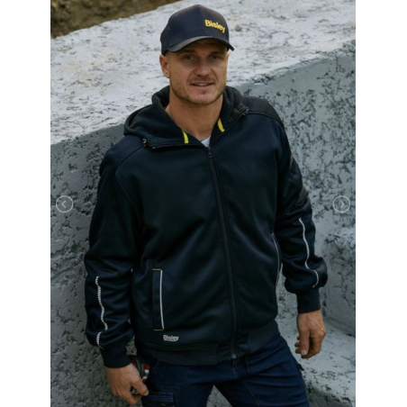 SWEAT DE TRAVAIL À CAPUCHE EN POLAIRE ZIPPÉ AVEC DOUBLURE SHERPA